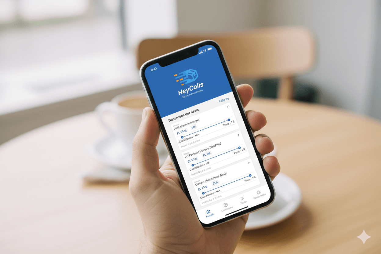 Livreur avec des colis